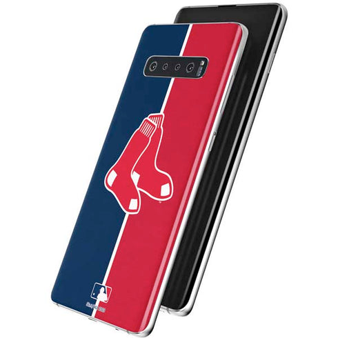 MLB Boston Red Sox Split Galaxy S10 Skin