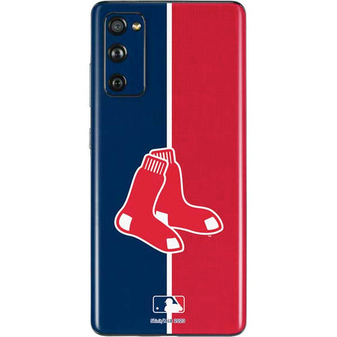 MLB Boston Red Sox Split Galaxy S20 Fan Edition Skin