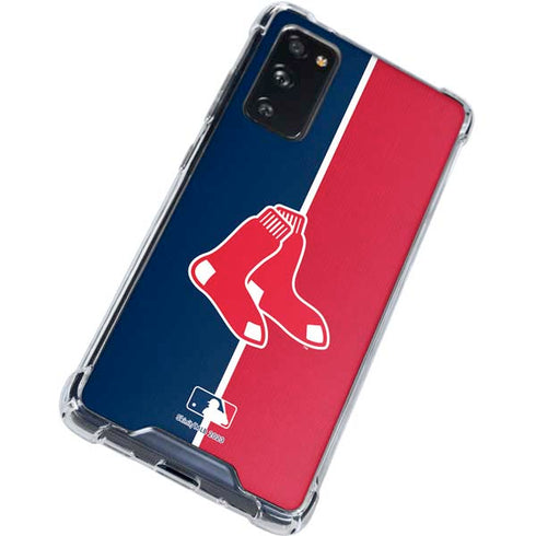 MLB Boston Red Sox Split Galaxy S20 FE Clear Case