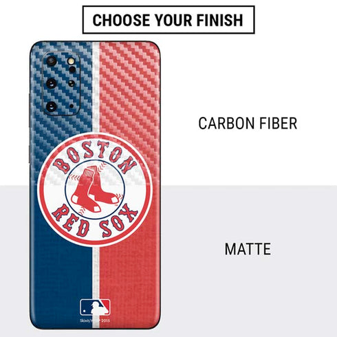 MLB Boston Red Sox Split Galaxy S20 Plus Skin