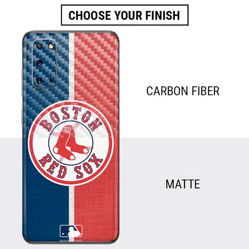 MLB Boston Red Sox Split Galaxy S20 Skin