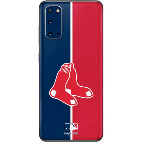 MLB Boston Red Sox Split Galaxy S20 Skin