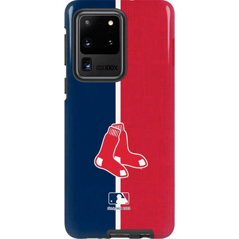 MLB Boston Red Sox Split Galaxy S20 Ultra 5G Pro Case