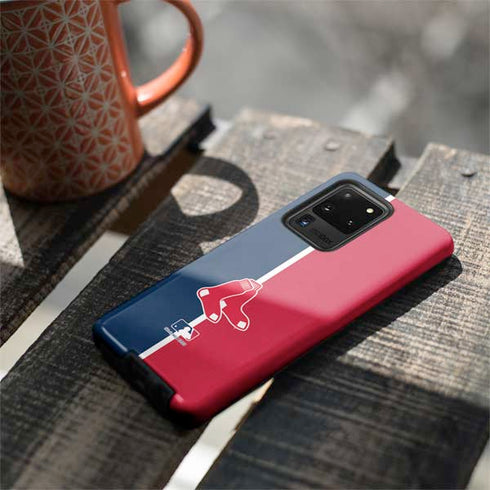 MLB Boston Red Sox Split Galaxy S20 Ultra 5G Pro Case