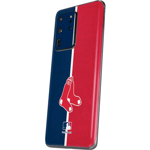 MLB Boston Red Sox Split Galaxy S20 Ultra 5G Skin
