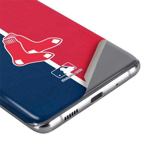 MLB Boston Red Sox Split Galaxy S20 Ultra 5G Skin