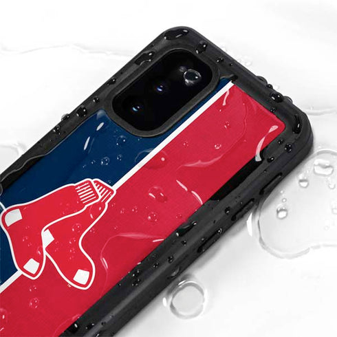 MLB Boston Red Sox Split Galaxy S20 Waterproof Case