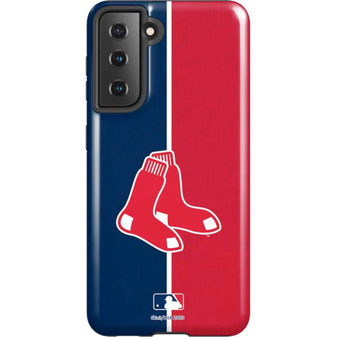 MLB Boston Red Sox Split Galaxy S21 5G Pro Case
