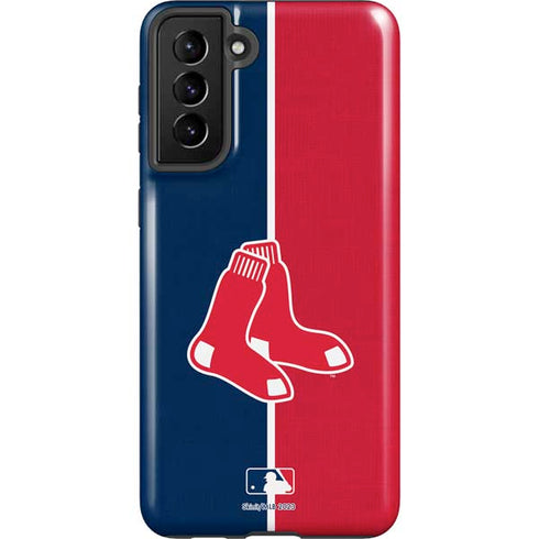 MLB Boston Red Sox Split Galaxy S21 Plus 5G Pro Case