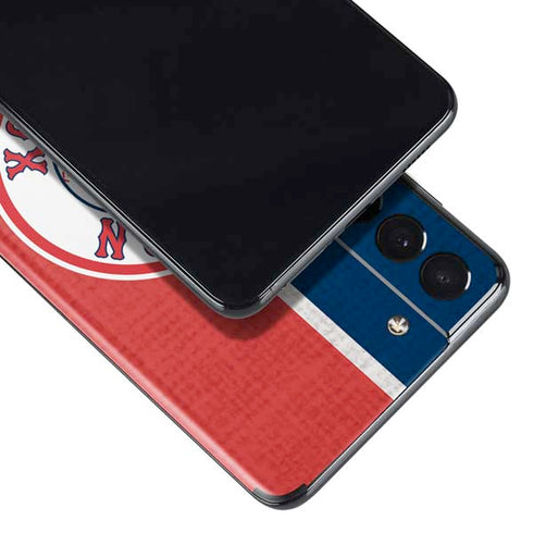 MLB Boston Red Sox Split Galaxy S21 Plus 5G Skin
