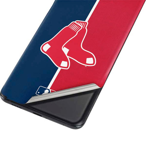 MLB Boston Red Sox Split Galaxy S21 Plus 5G Skin