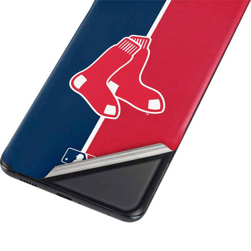 MLB Boston Red Sox Split Galaxy S21 Ultra 5G Skin