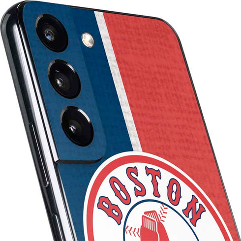 MLB Boston Red Sox Split Galaxy S22 Plus Skin