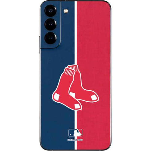MLB Boston Red Sox Split Galaxy S22 Plus Skin