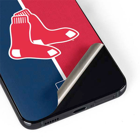MLB Boston Red Sox Split Galaxy S22 Plus Skin