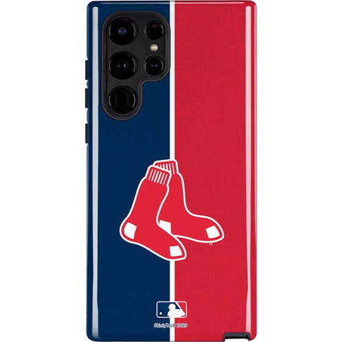 MLB Boston Red Sox Split Galaxy S22 Ultra Pro Case