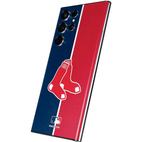 MLB Boston Red Sox Split Galaxy S22 Ultra Skin