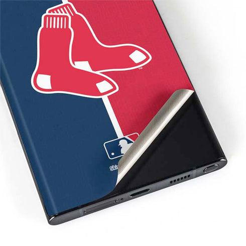 MLB Boston Red Sox Split Galaxy S22 Ultra Skin