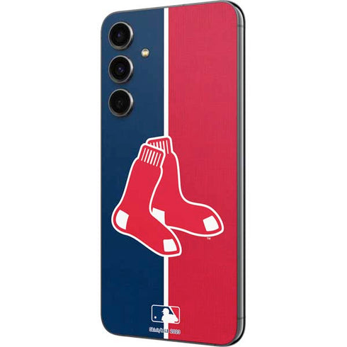 MLB Boston Red Sox Split Galaxy S23 FE Skin