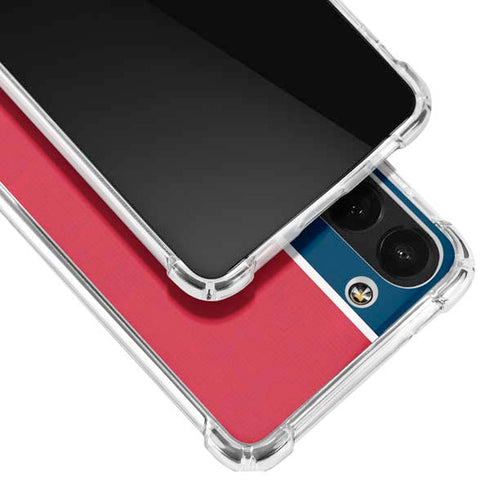 MLB Boston Red Sox Split Galaxy S23 Plus Clear Case