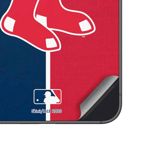 MLB Boston Red Sox Split Galaxy S23 Plus Skin