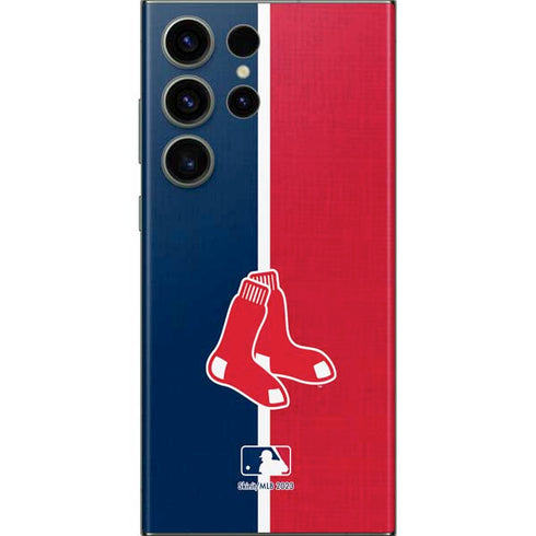 MLB Boston Red Sox Split Galaxy S23 Ultra Skin