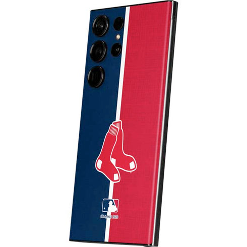 MLB Boston Red Sox Split Galaxy S23 Ultra Skin
