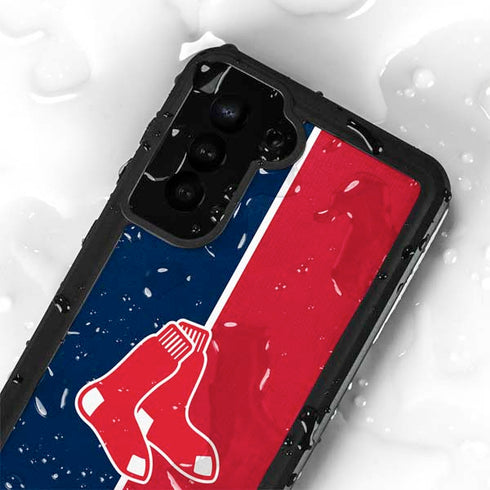 MLB Boston Red Sox Split Galaxy S23 Waterproof Case