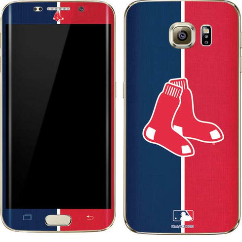 MLB Boston Red Sox Split Galaxy S7 Edge Skin