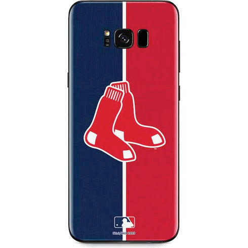 MLB Boston Red Sox Split Galaxy S8 Plus Skin