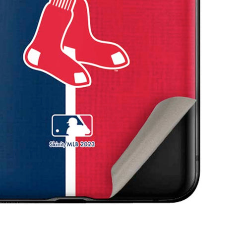 MLB Boston Red Sox Split Galaxy Z Flip Skin