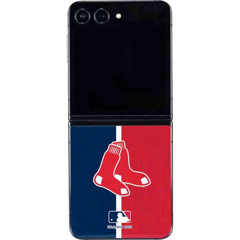 MLB Boston Red Sox Split Galaxy Z Flip5 5G Skin