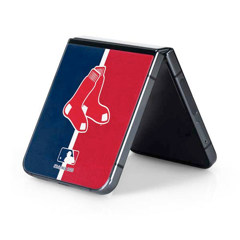 MLB Boston Red Sox Split Galaxy Z Flip5 5G Skin