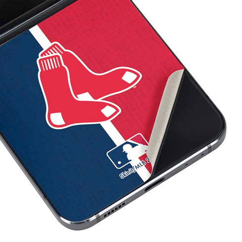 MLB Boston Red Sox Split Galaxy Z Flip5 5G Skin