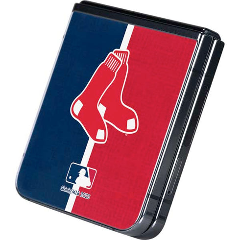MLB Boston Red Sox Split Galaxy Z Flip5 5G Skin