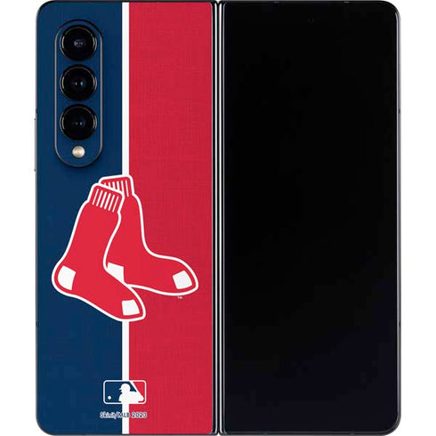 MLB Boston Red Sox Split Galaxy Z Fold4 5G Skin