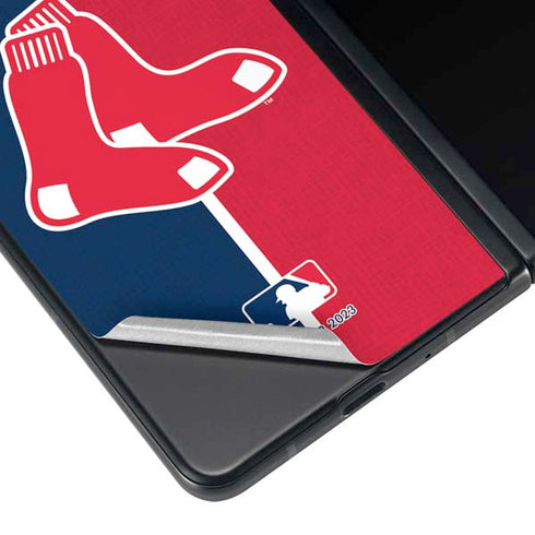 MLB Boston Red Sox Split Galaxy Z Fold4 5G Skin