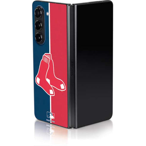 MLB Boston Red Sox Split Galaxy Z Fold5 5G Skin