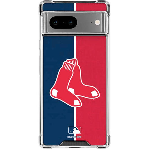 MLB Boston Red Sox Split Google Pixel 8 Clear Case