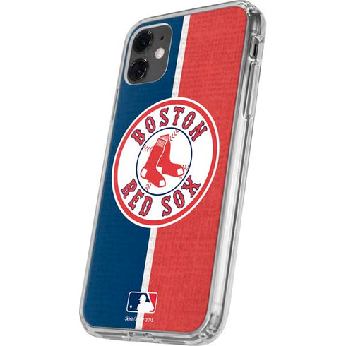 MLB Boston Red Sox Split iPhone 11 Clear Case