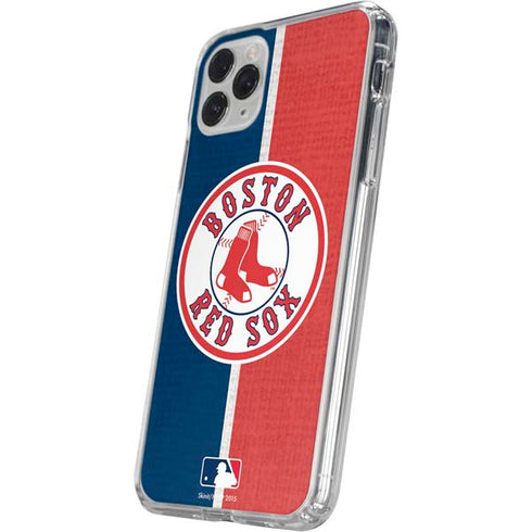 MLB Boston Red Sox Split iPhone 11 Pro Clear Case