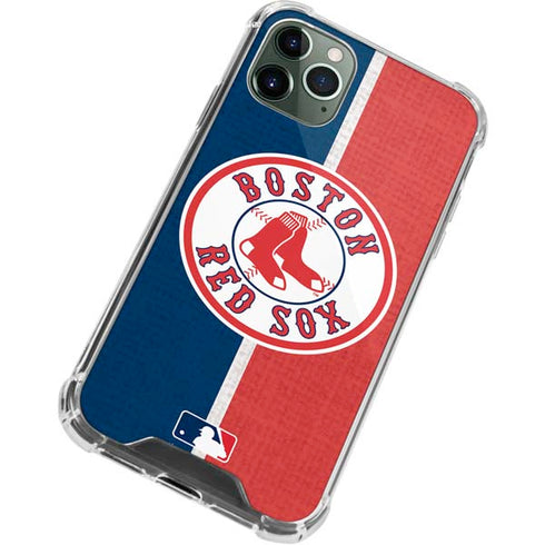 MLB Boston Red Sox Split iPhone 11 Pro Max Clear Case