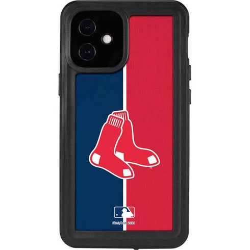 MLB Boston Red Sox Split iPhone 12 Mini Waterproof Case