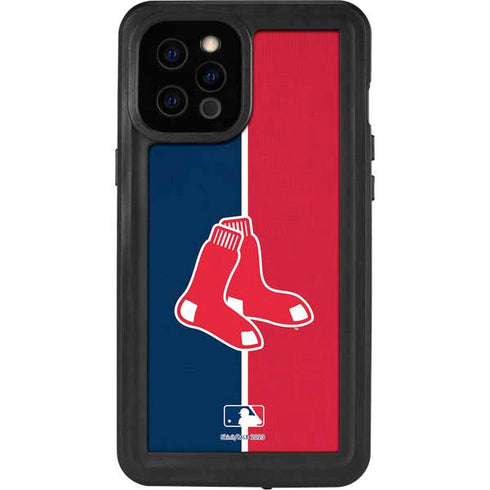 MLB Boston Red Sox Split iPhone 12 Pro Max Waterproof Case