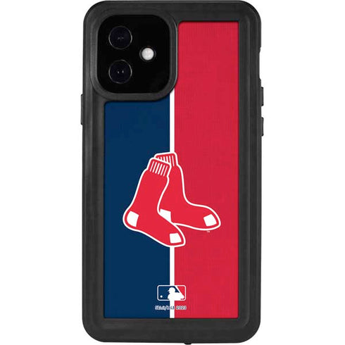 MLB Boston Red Sox Split iPhone 12 Waterproof Case