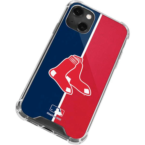 MLB Boston Red Sox Split iPhone 13 Mini Clear Case