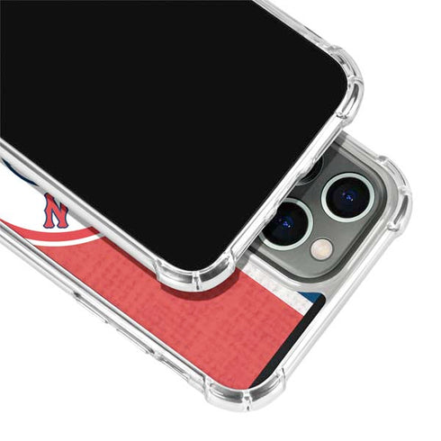 MLB Boston Red Sox Split iPhone 13 Pro Max Clear Case