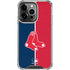 MLB Boston Red Sox Split iPhone 15 Pro Clear Case