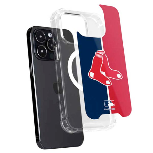 MLB Boston Red Sox Split iPhone 15 Pro MagSafe Case
