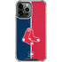 MLB Boston Red Sox Split iPhone 14 Pro Max Clear Case